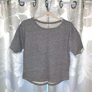 Forever21 Grey Distressed Top